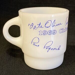 Fire-King Chicago Cubs Infield Mug – 1969 Vintage Milk Glass Anchor Hocking